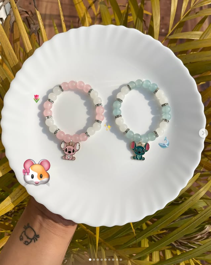 Milky Beaded Bracelet